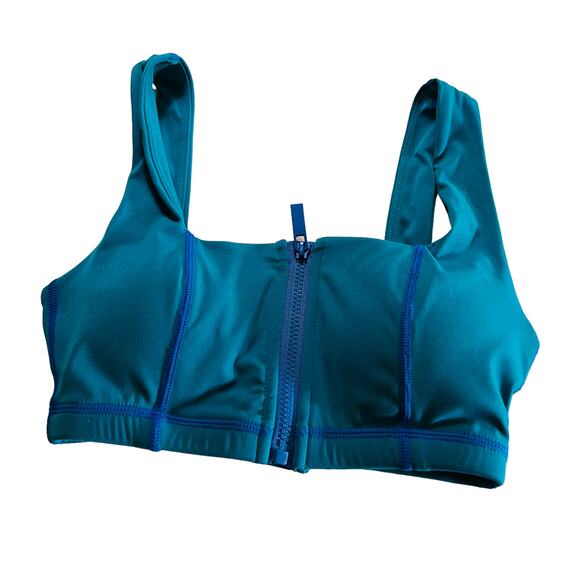 BuffBunny Collection Zip Front Swim Top Size XXS NWT - Picture 2 of 6